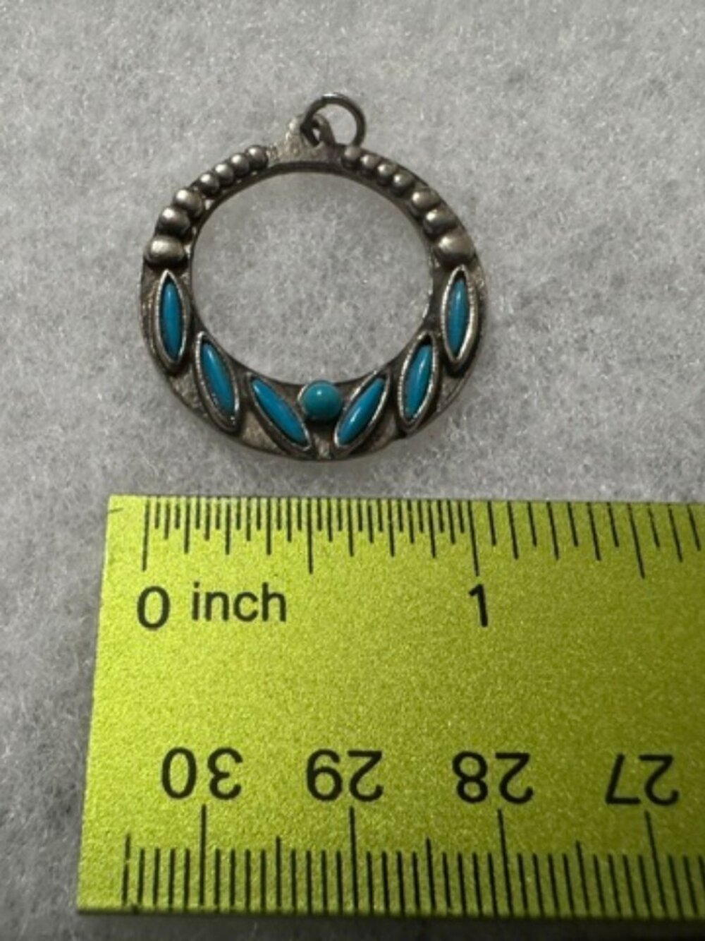 Silver and Turquoise Pendant